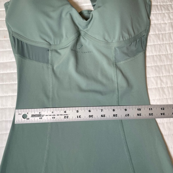 Gymshark x Whitney Simmons Leaf Green Athletic Dress Size XS Shapewear Bodycon - Picture 12 of 15